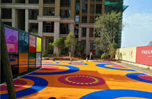 亞強(qiáng)體育施工案例:塑膠幼兒園場(chǎng)地施工,